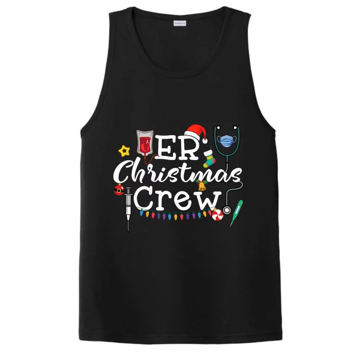 Er Nurse Christmas Crew Meaningful Gift Performance Tank