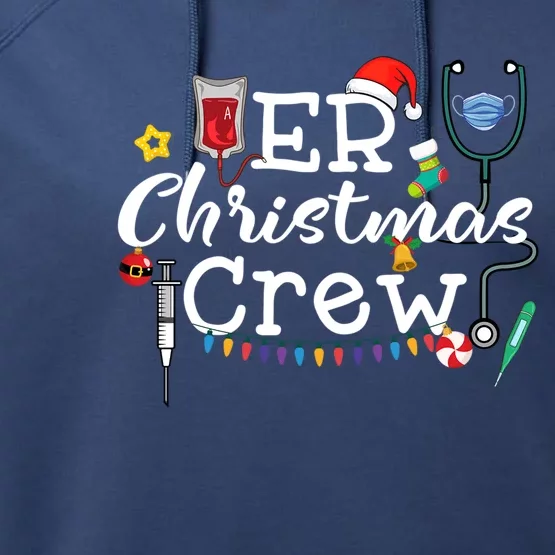 Er Nurse Christmas Crew Meaningful Gift Performance Fleece Hoodie