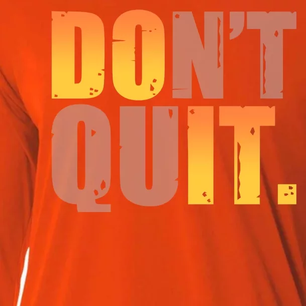 Encouraging Don't Quit Do it Cooling Performance Long Sleeve Crew