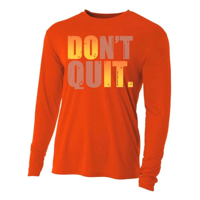 Encouraging Don't Quit Do it Cooling Performance Long Sleeve Crew