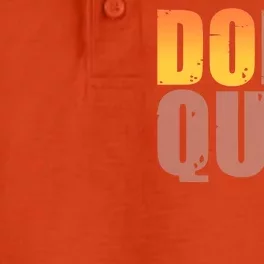 Encouraging Don't Quit Do it Dry Zone Grid Performance Polo