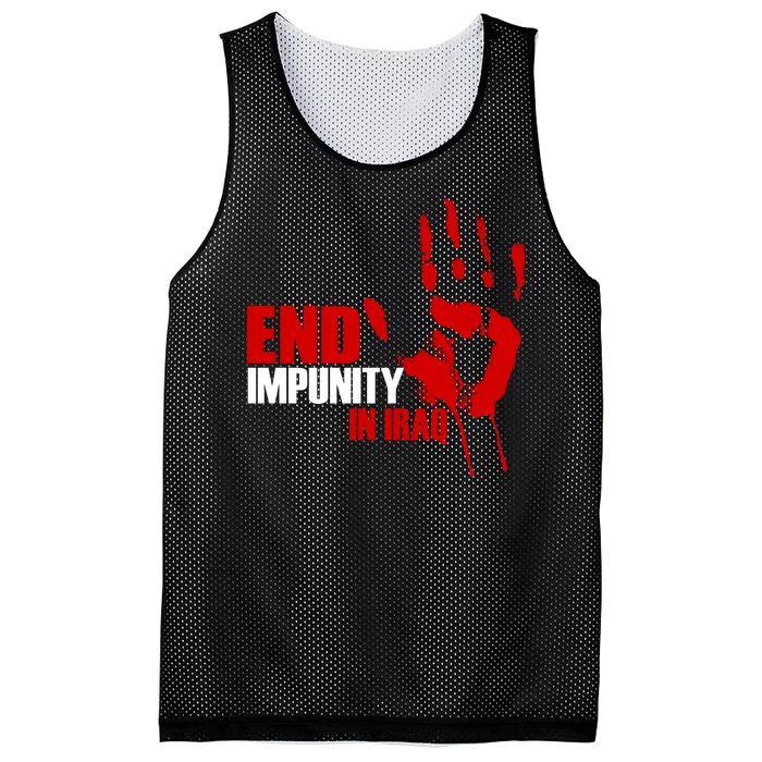 End Impunity In Iraq Mesh Reversible Basketball Jersey Tank