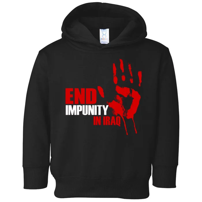 End Impunity In Iraq Toddler Hoodie