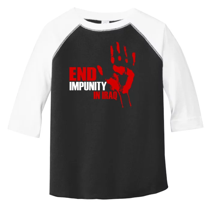 End Impunity In Iraq Toddler Fine Jersey T-Shirt