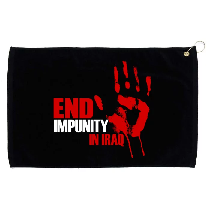 End Impunity In Iraq Grommeted Golf Towel