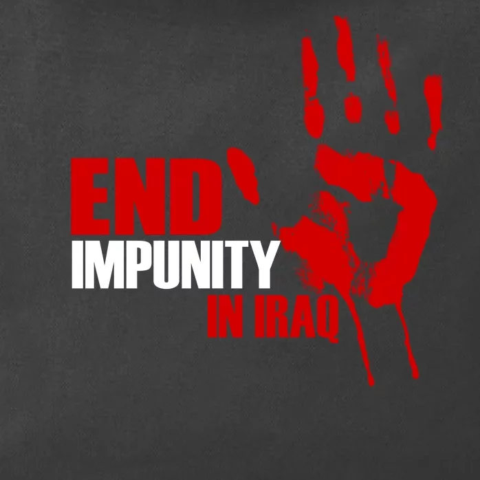 End Impunity In Iraq Zip Tote Bag