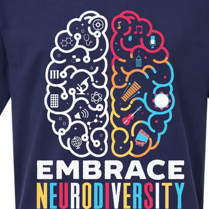 Embrace Neurodiversity Design For A Autism Awareness Sueded Cloud Jersey T-Shirt