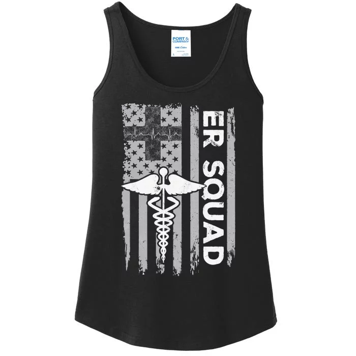 ER Nurse Doctor Emergency Room Hospital Squad Ladies Essential Tank