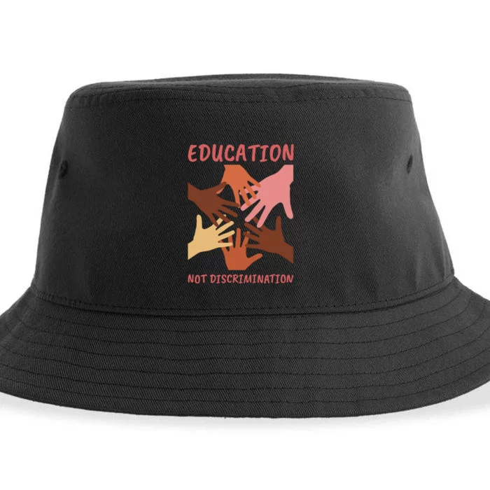 Education Not Discrimination Sustainable Bucket Hat