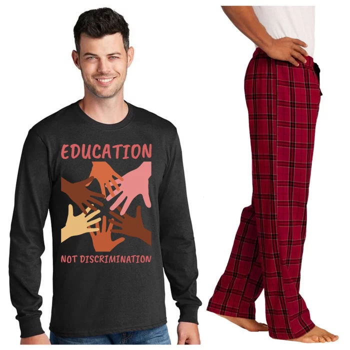 Education Not Discrimination Long Sleeve Pajama Set