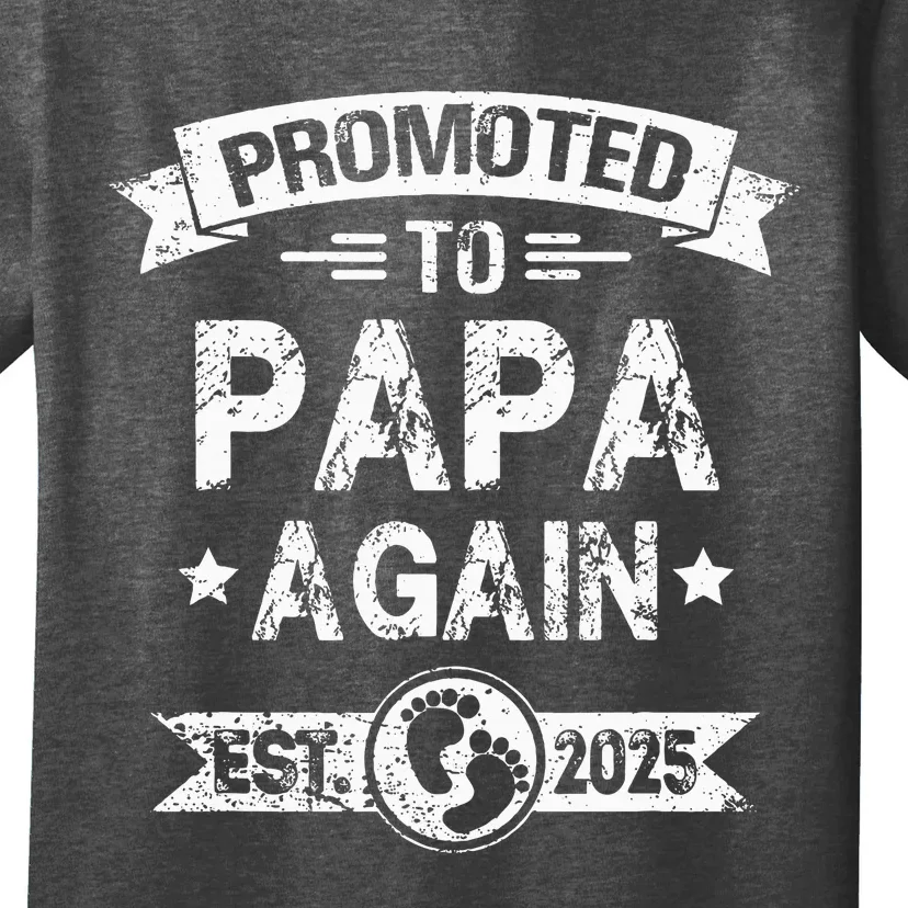 Expecting New Dad Promoted To Papa Again Est. 2025 T-Shirt