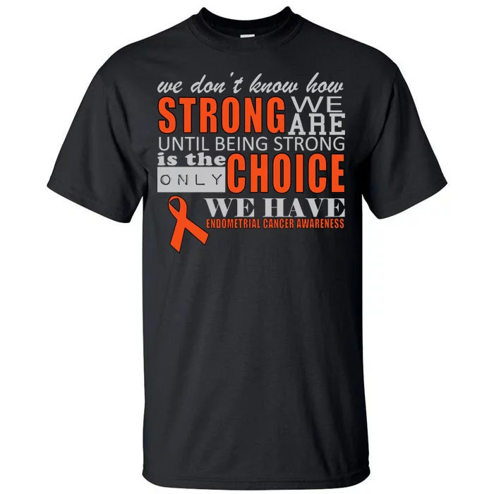 Endometrial Cancer Awareness Tall T-Shirt