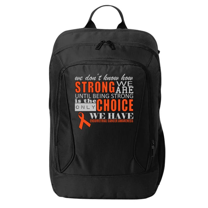 Endometrial Cancer Awareness City Backpack