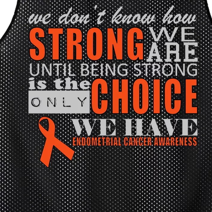 Endometrial Cancer Awareness Mesh Reversible Basketball Jersey Tank