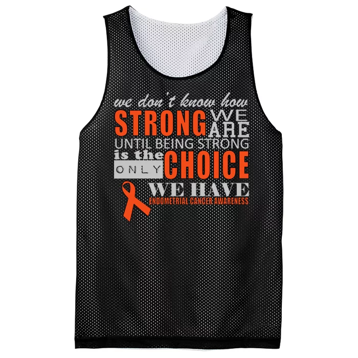 Endometrial Cancer Awareness Mesh Reversible Basketball Jersey Tank