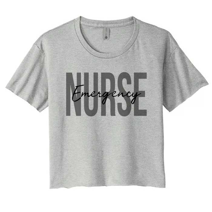 Er Nurse Emergency Room Nurse Registered Nurse Funny Gift Women's Crop Top Tee