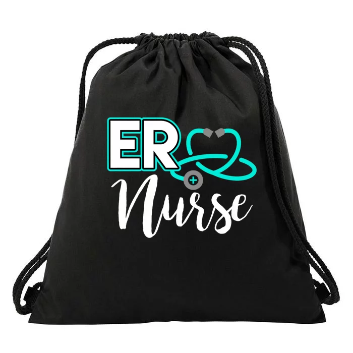 Er Nurse Emergency Room Medical Nursing School Nurse Day Drawstring Bag