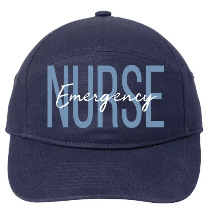 Er Nurse Emergency Room Nurse Registered Nurse Gift 7-Panel Snapback Hat