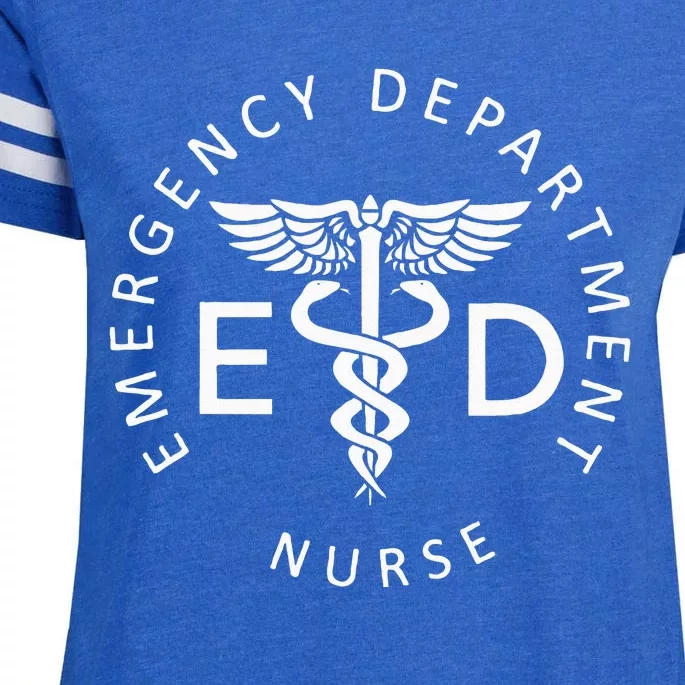 Emergency Nurse ED Nurse ER Emergency Department Nurse Week Enza Ladies Jersey Football T-Shirt