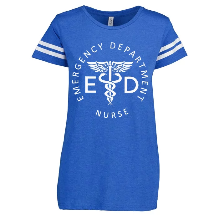 Emergency Nurse ED Nurse ER Emergency Department Nurse Week Enza Ladies Jersey Football T-Shirt