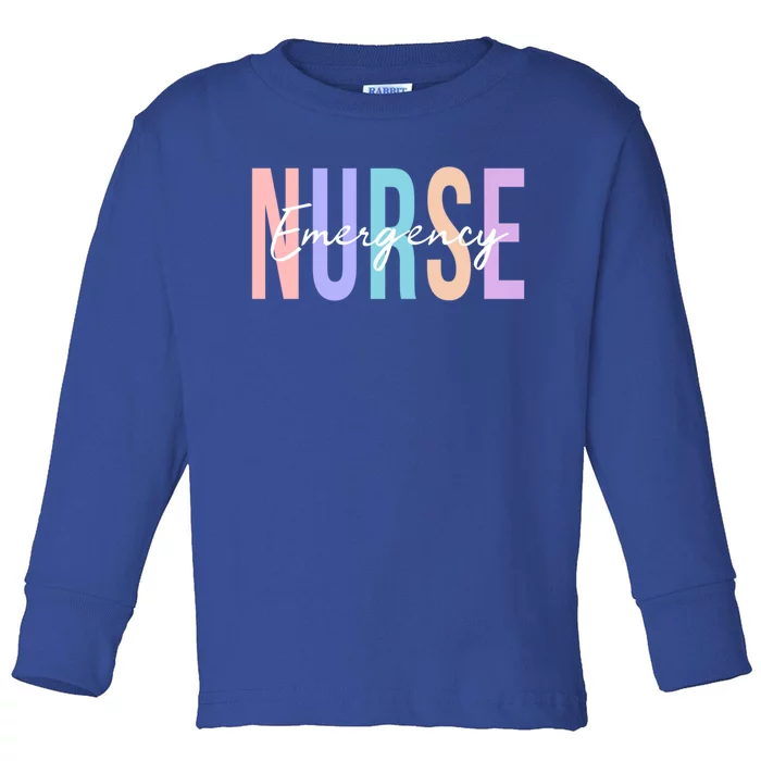 Er Nurse Emergency Room Nurse Registered Nurse Funny Gift Toddler Long Sleeve Shirt