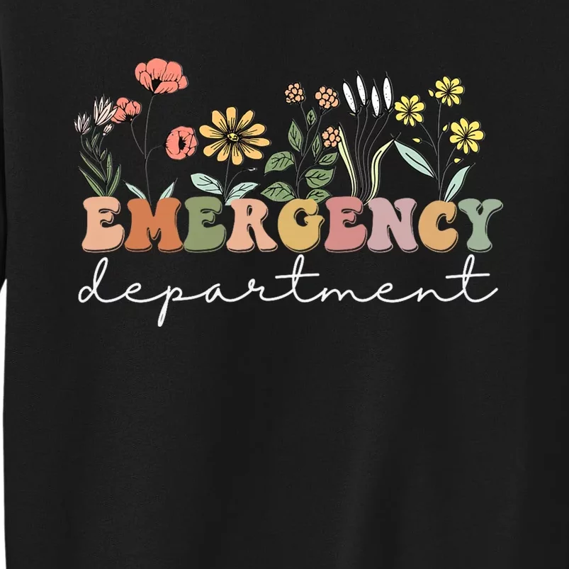 Er Nurse Emergency Department Emergency Room Healthcare Tall Sweatshirt