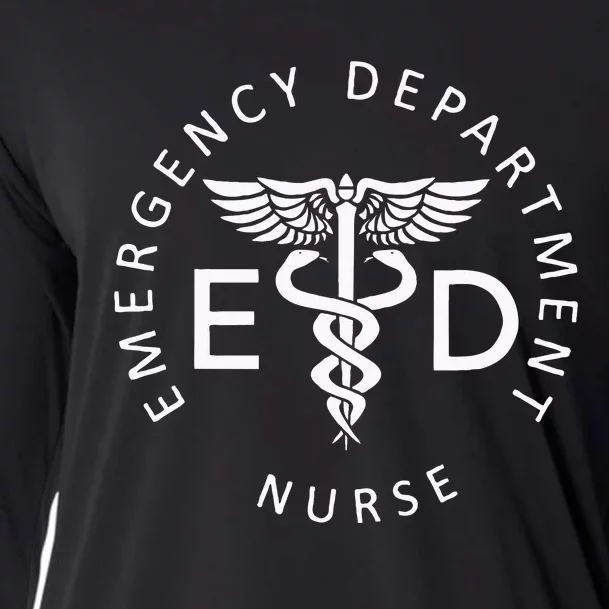 Emergency Nurse ED Nurse ER Emergency Department Nurse Week Cooling Performance Long Sleeve Crew