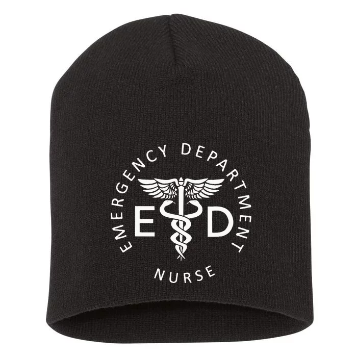 Emergency Nurse ED Nurse ER Emergency Department Nurse Week Short Acrylic Beanie