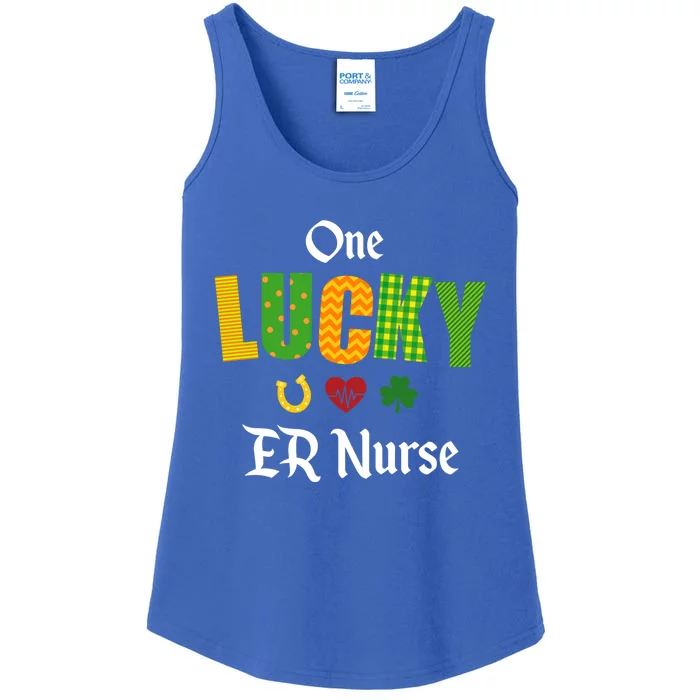 Er Nurse Emergency Room Nursing St Patrick's Day Irish Gift Ladies Essential Tank