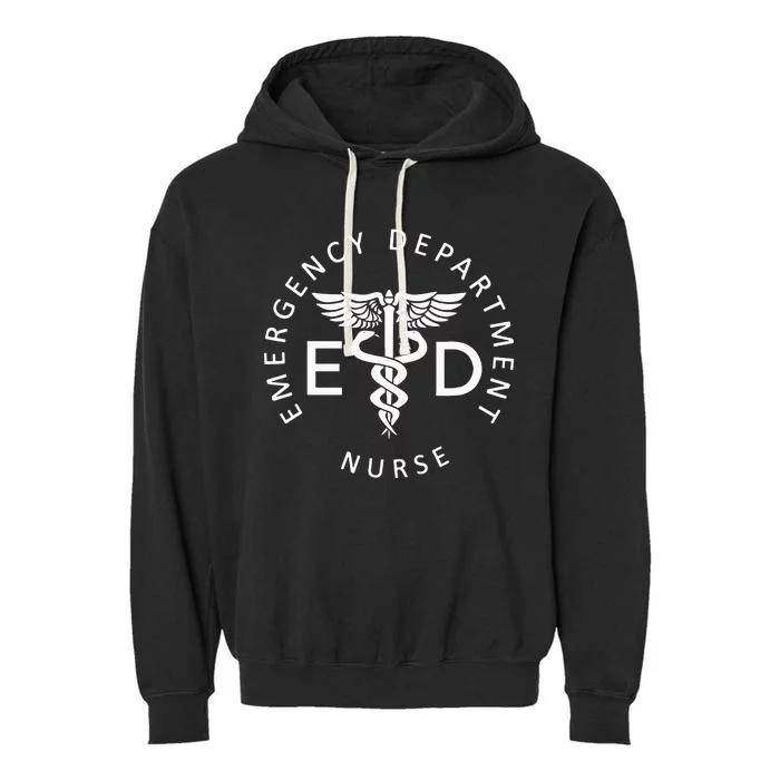 Emergency Nurse ED Nurse ER Emergency Department Nurse Week Garment-Dyed Fleece Hoodie