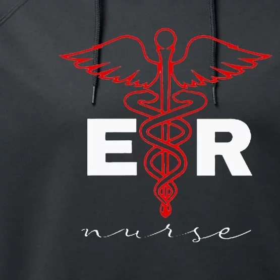 Er Nurse Emergency Department Registered Nurses Week Performance Fleece Hoodie