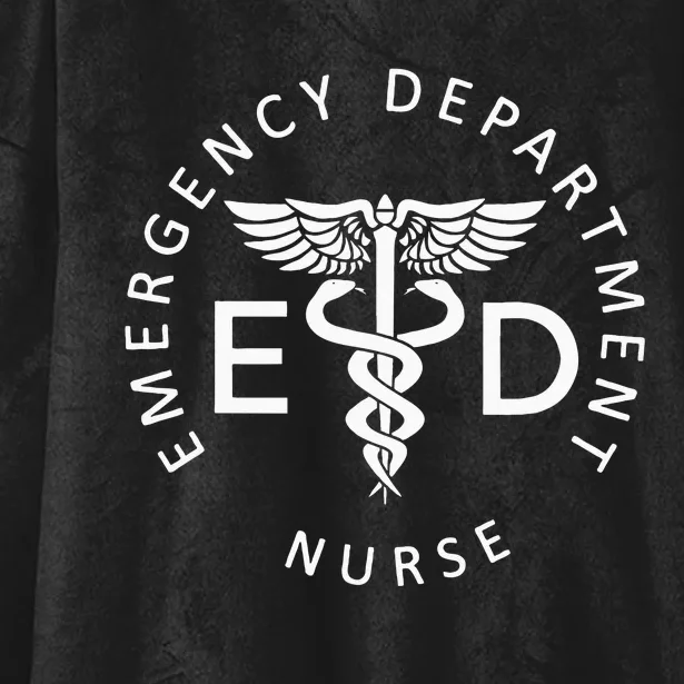 Emergency Nurse ED Nurse ER Emergency Department Nurse Week Hooded Wearable Blanket