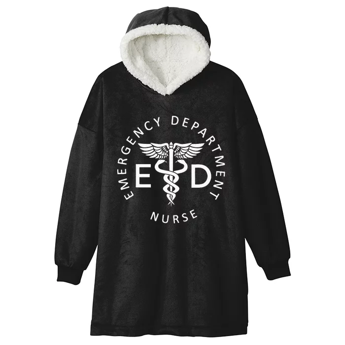 Emergency Nurse ED Nurse ER Emergency Department Nurse Week Hooded Wearable Blanket