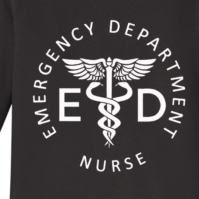 Emergency Nurse ED Nurse ER Emergency Department Nurse Week Baby Long Sleeve Bodysuit