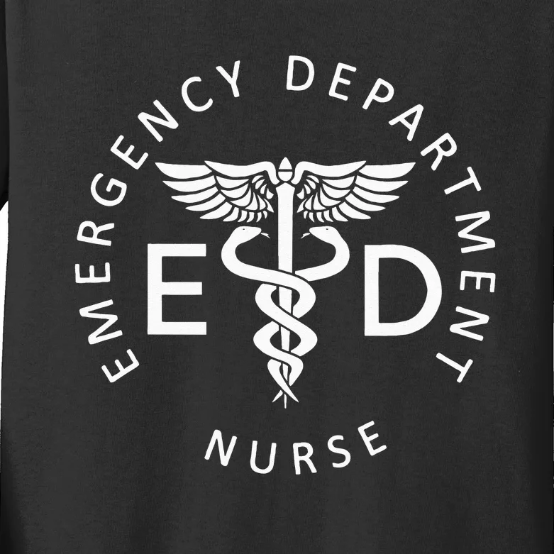 Emergency Nurse ED Nurse ER Emergency Department Nurse Week Kids Long Sleeve Shirt