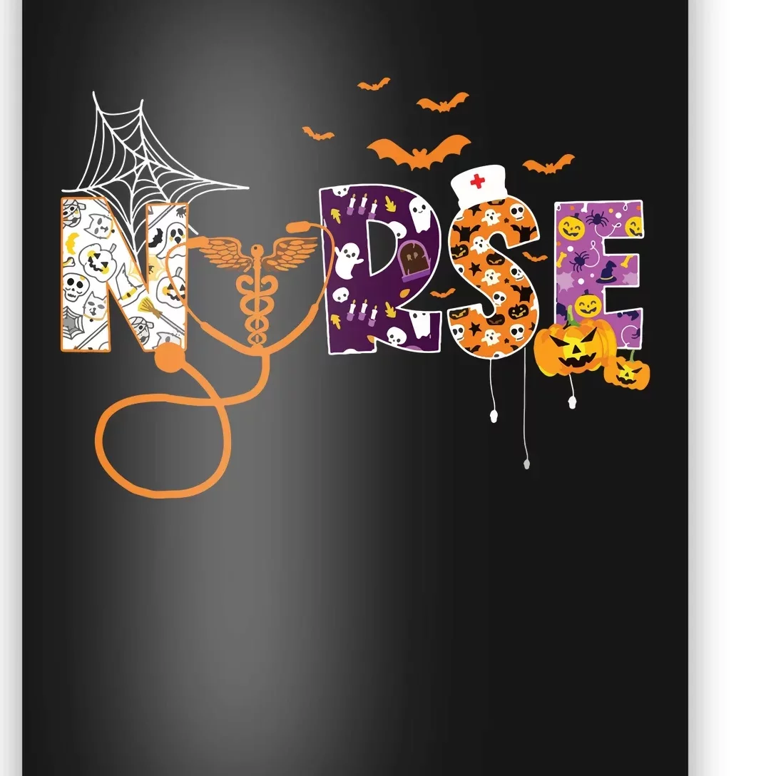 Emergency Nurse Er Nurse Halloween Spooky Season Nursing Poster