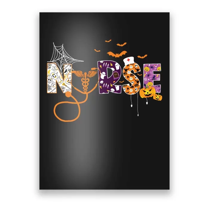 Emergency Nurse Er Nurse Halloween Spooky Season Nursing Poster