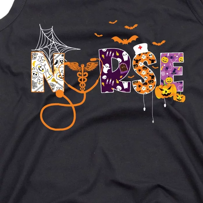 Emergency Nurse Er Nurse Halloween Spooky Season Nursing Tank Top