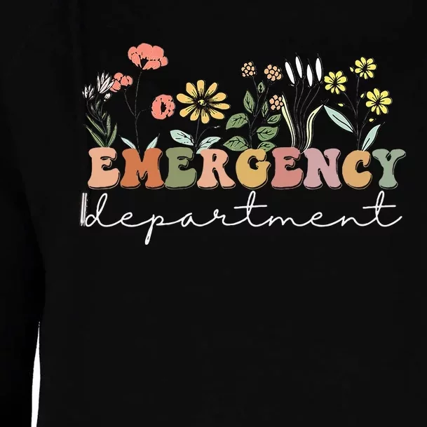 Er Nurse Emergency Department Emergency Room Healthcare Womens Funnel Neck Pullover Hood