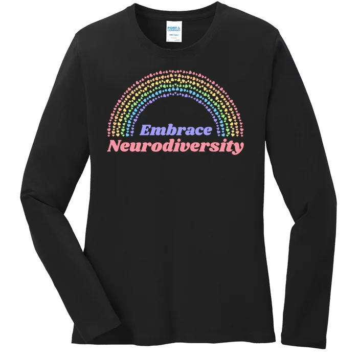 Embrace Neurodiversity Ladies Long Sleeve Shirt