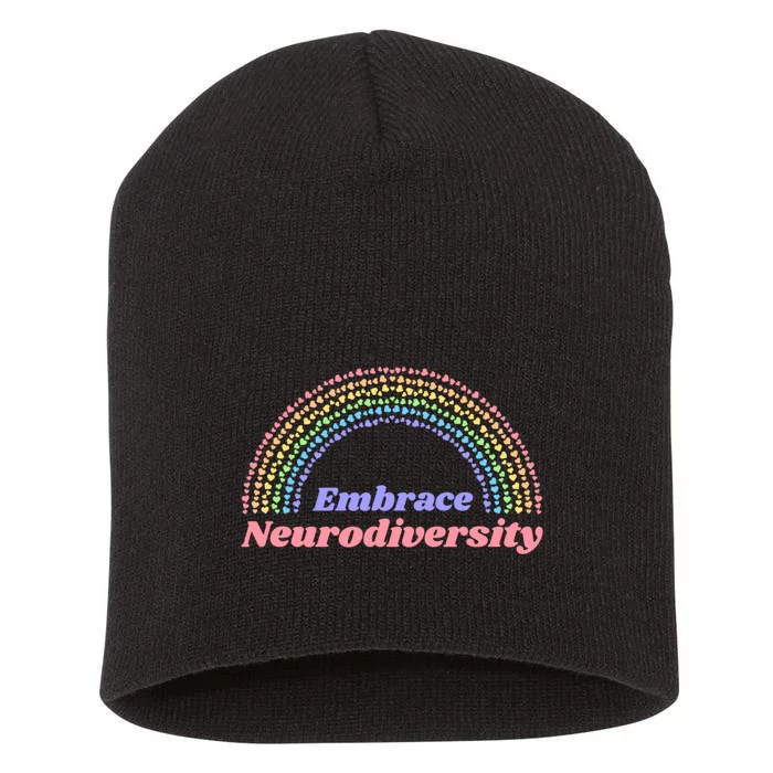 Embrace Neurodiversity Short Acrylic Beanie