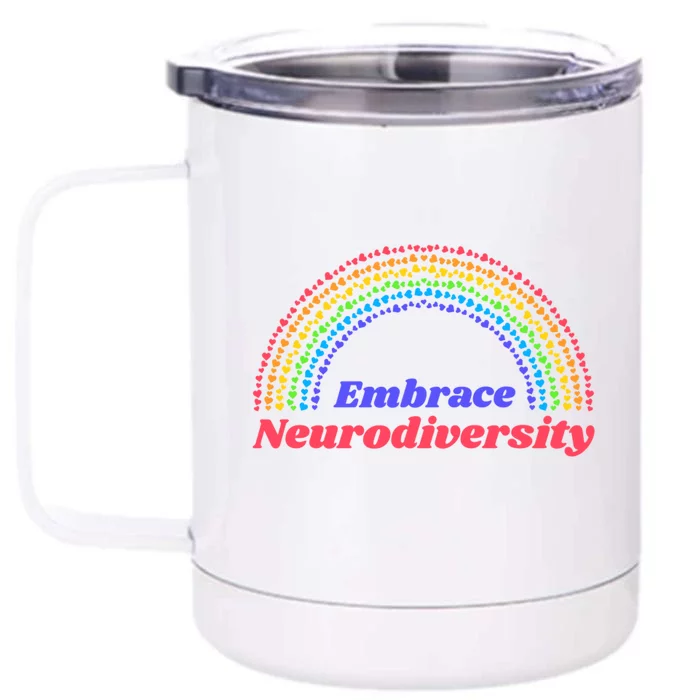 Embrace Neurodiversity Front & Back 12oz Stainless Steel Tumbler Cup