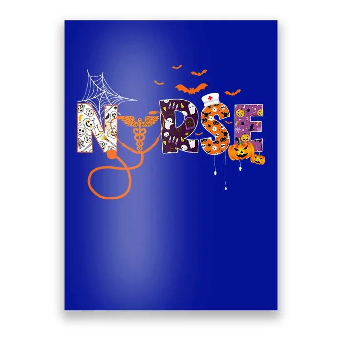 Emergency Nurse ER Nurse Halloween Spooky Season Nursing Poster