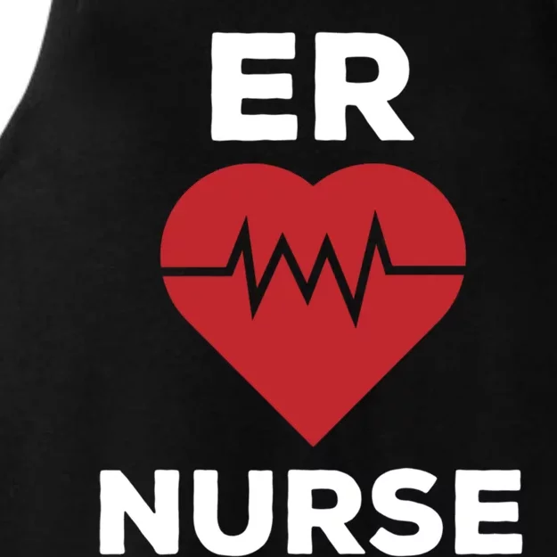 Er Nurse Emergency Room Nurse Heartbeat Nursing Gift Ladies Tri-Blend Wicking Tank