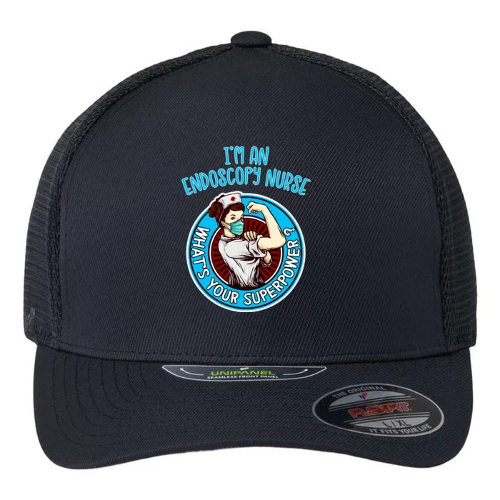 Endoscopy Nurse Funny Gift Nursing Gift Flexfit Unipanel Trucker Cap