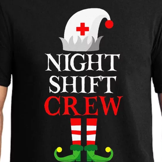 Elf Nursing Funny Christmas Nurse Night Shift Crew Pajama Set