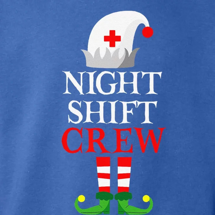 Elf Nursing Funny Christmas Nurse Night Shift Crew Toddler Hoodie