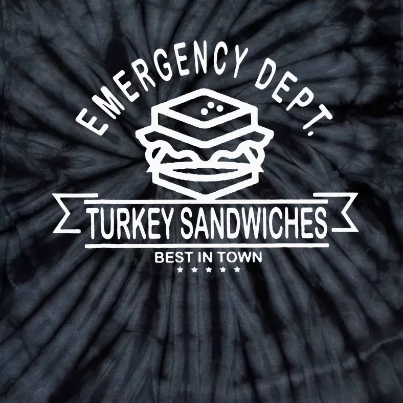 Emergency Nurse Funny ED Nurse Turkey Sandwiches Tie-Dye T-Shirt