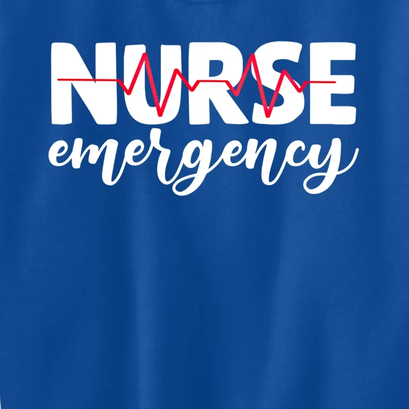 Emergency Nurse Funny Er Nursing School Gift Kids Sweatshirt