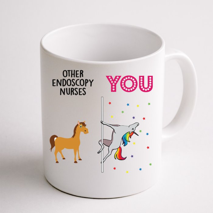 Endoscopy Nurse Funny Unicorn Gift Front & Back Coffee Mug